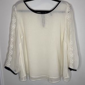Jessica Simpson cream 1X blouse